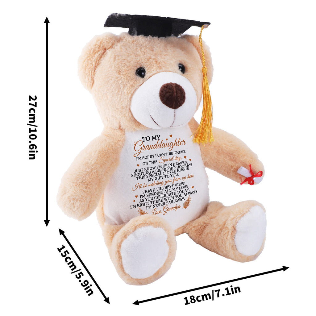 I'm Sending My Love As You Celebrate - Personalized Graduation Teddy Bear
