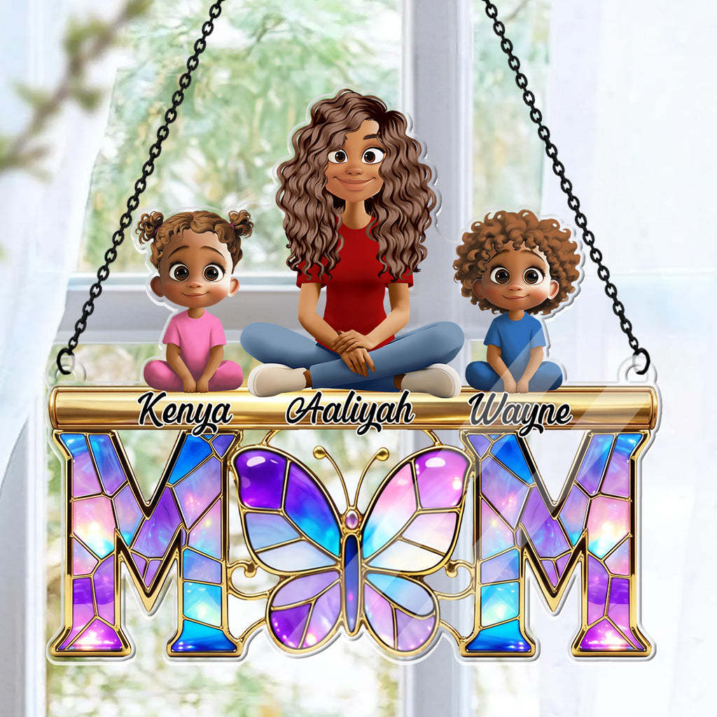 Butterfly Mom - Personalized Acrylic Suncatcher