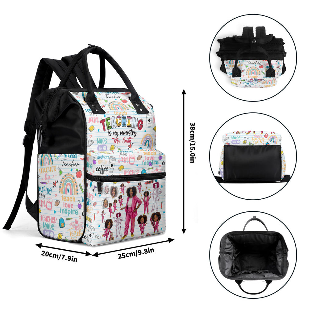 Teaching Is My Ministry - Personalized Duckbilled Backpack