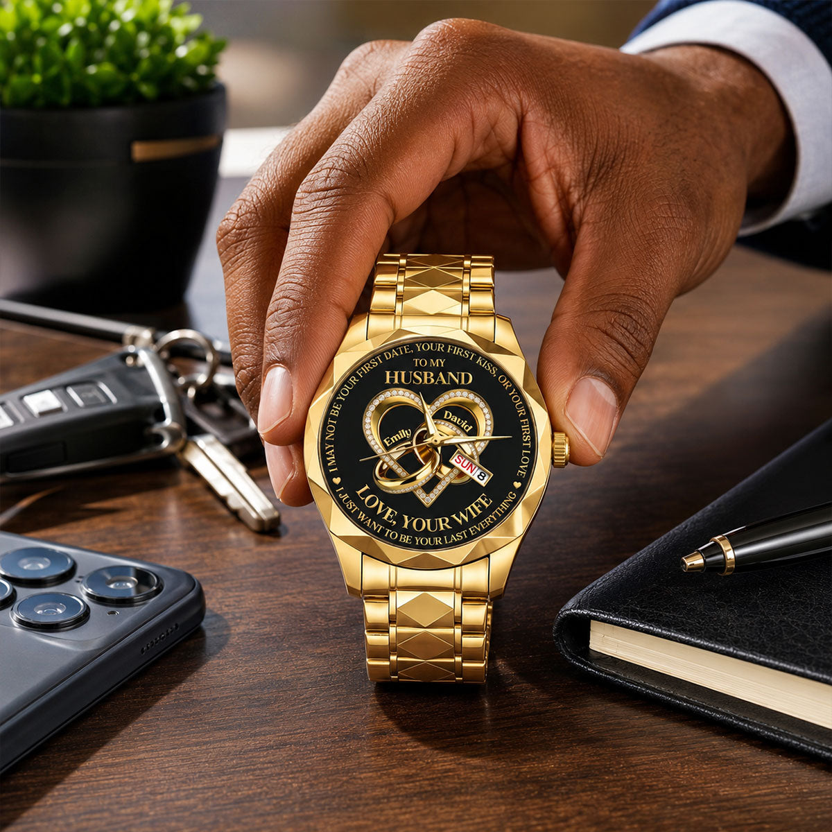 Be Your Last Everything - Personalized Men's Wrist Watch