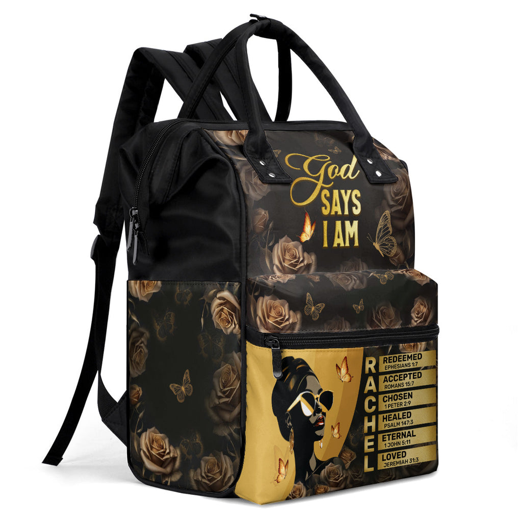God Says I Am - Personalized Duckbilled Backpack