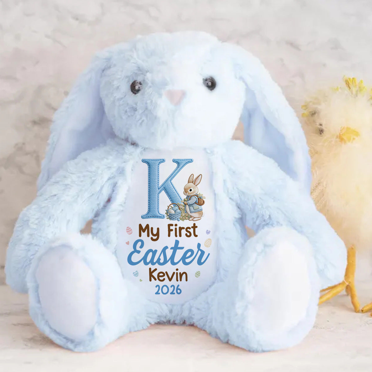 My First Easter 2026 - Personalized Stuffed Bunny