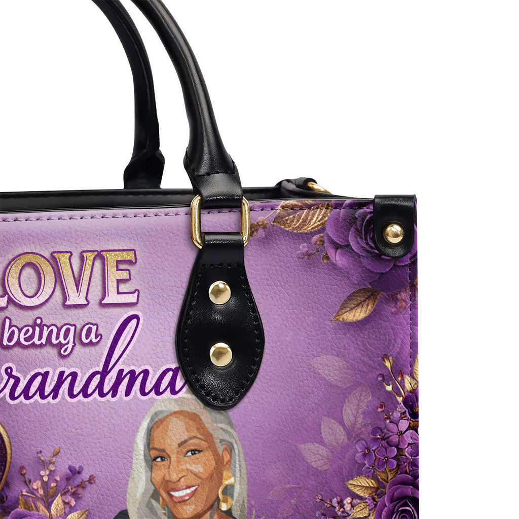 Love Being A Grandma - Personalized Leather Handbag