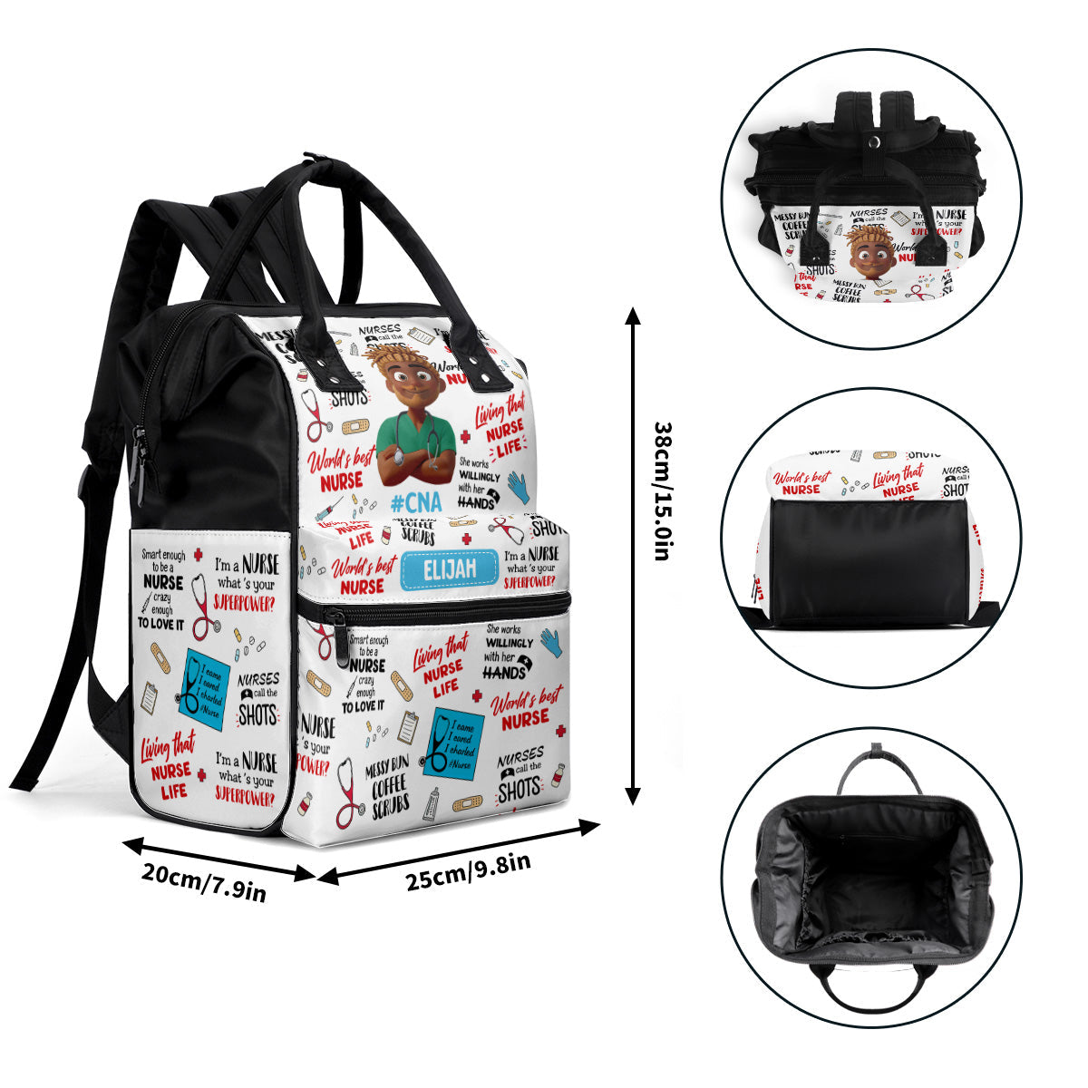 I'm A Nurse What's Your Superpower - Personalized Duckbilled Backpack