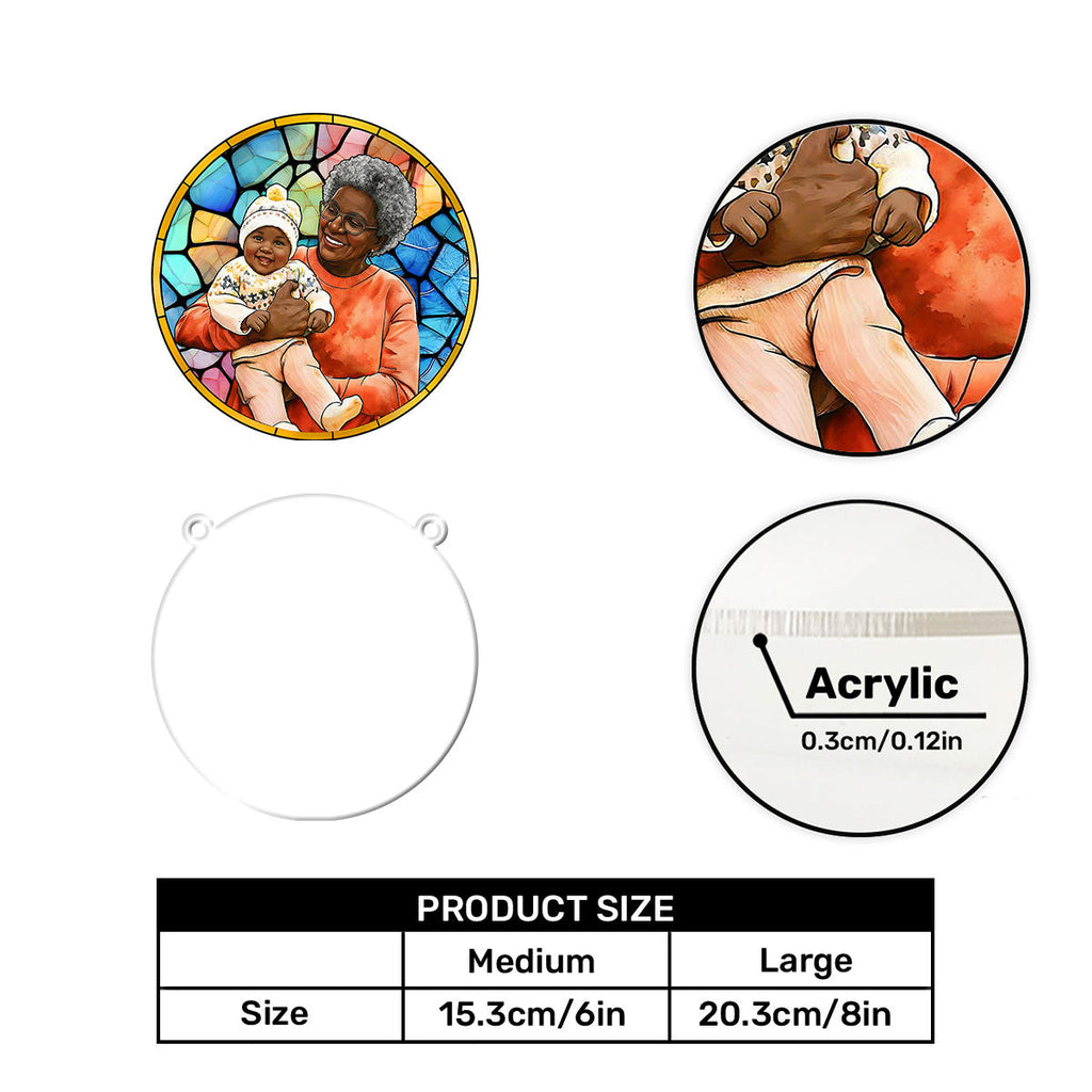Family Custom Photo - Personalized Acrylic Suncatcher