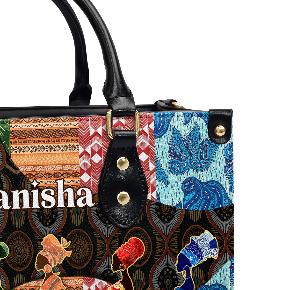 African Spirits - Personalized Leather Handbag