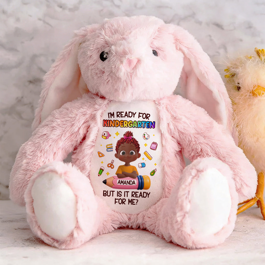 I'm Ready For Kindergarten - Personalized Stuffed Bunny