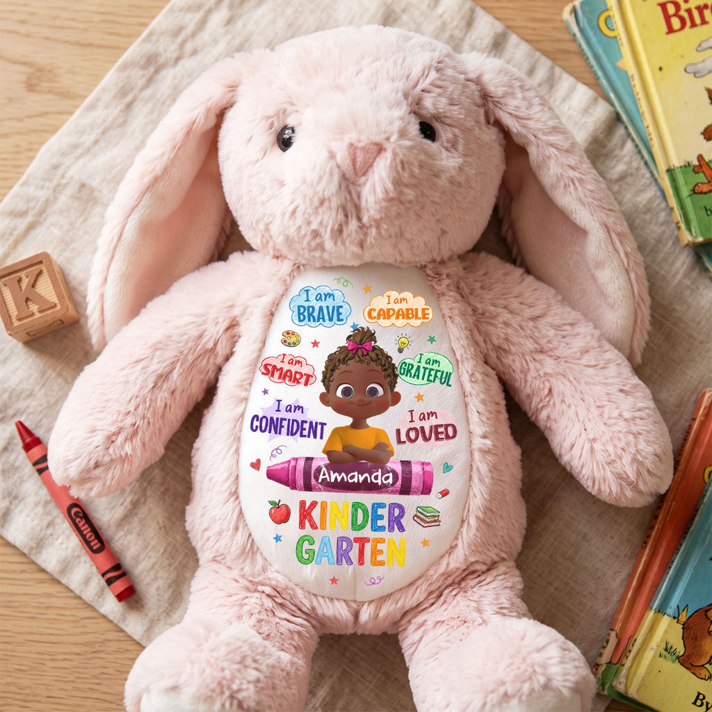 Back To School Affirmations - Personalized Stuffed Bunny