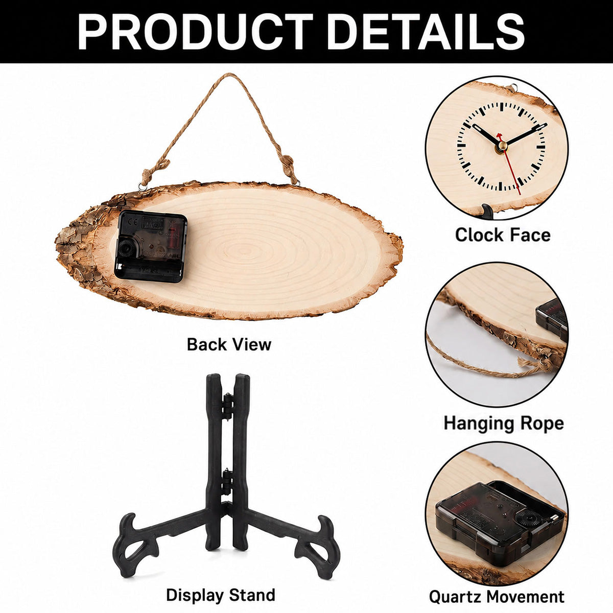 Custom Photo Pencil Sketch Dad The Man The Myth The Legend - Personalized Wooden Desk Clock