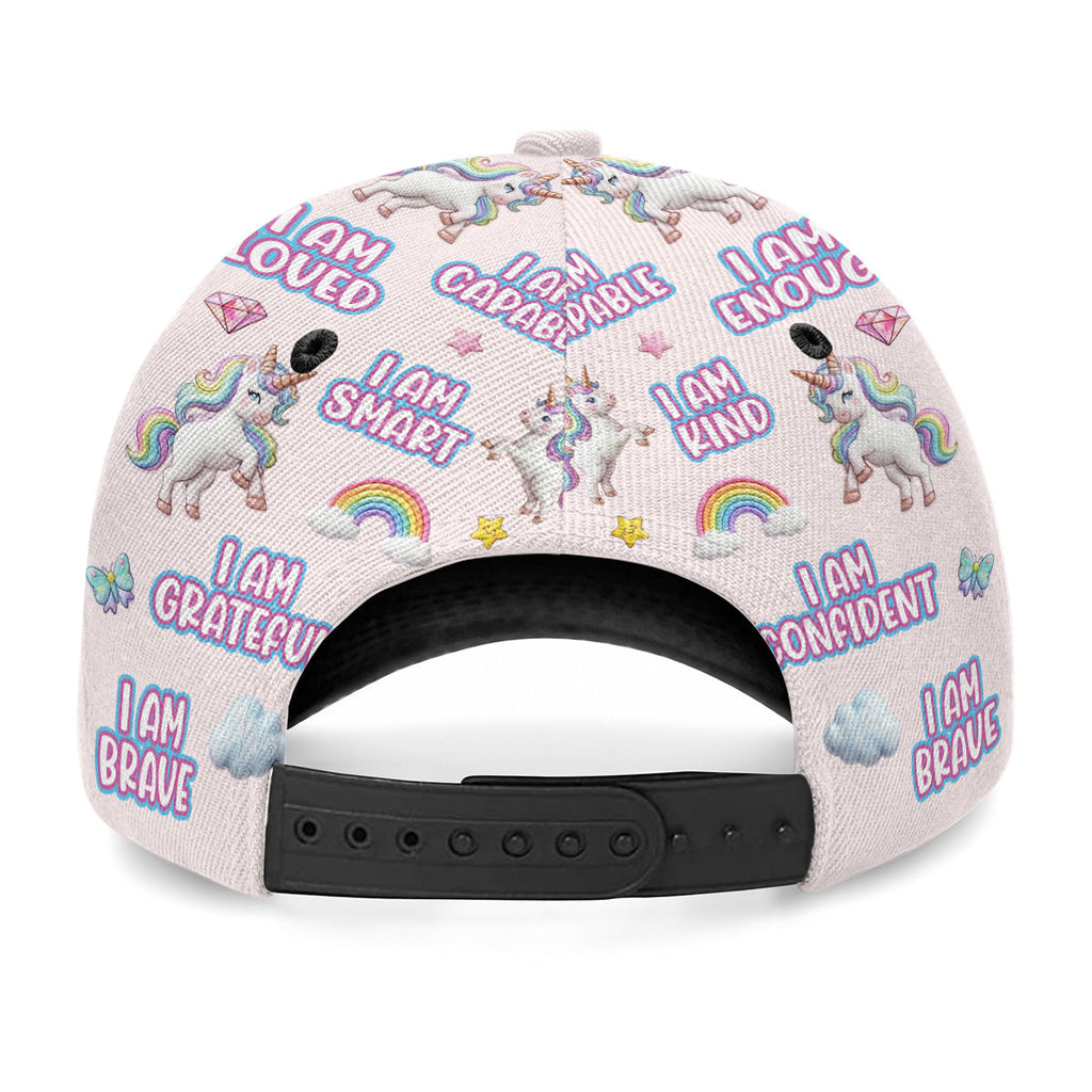Unicorn Affirmation Custom Alphabet - Personalized Kid Classic Cap