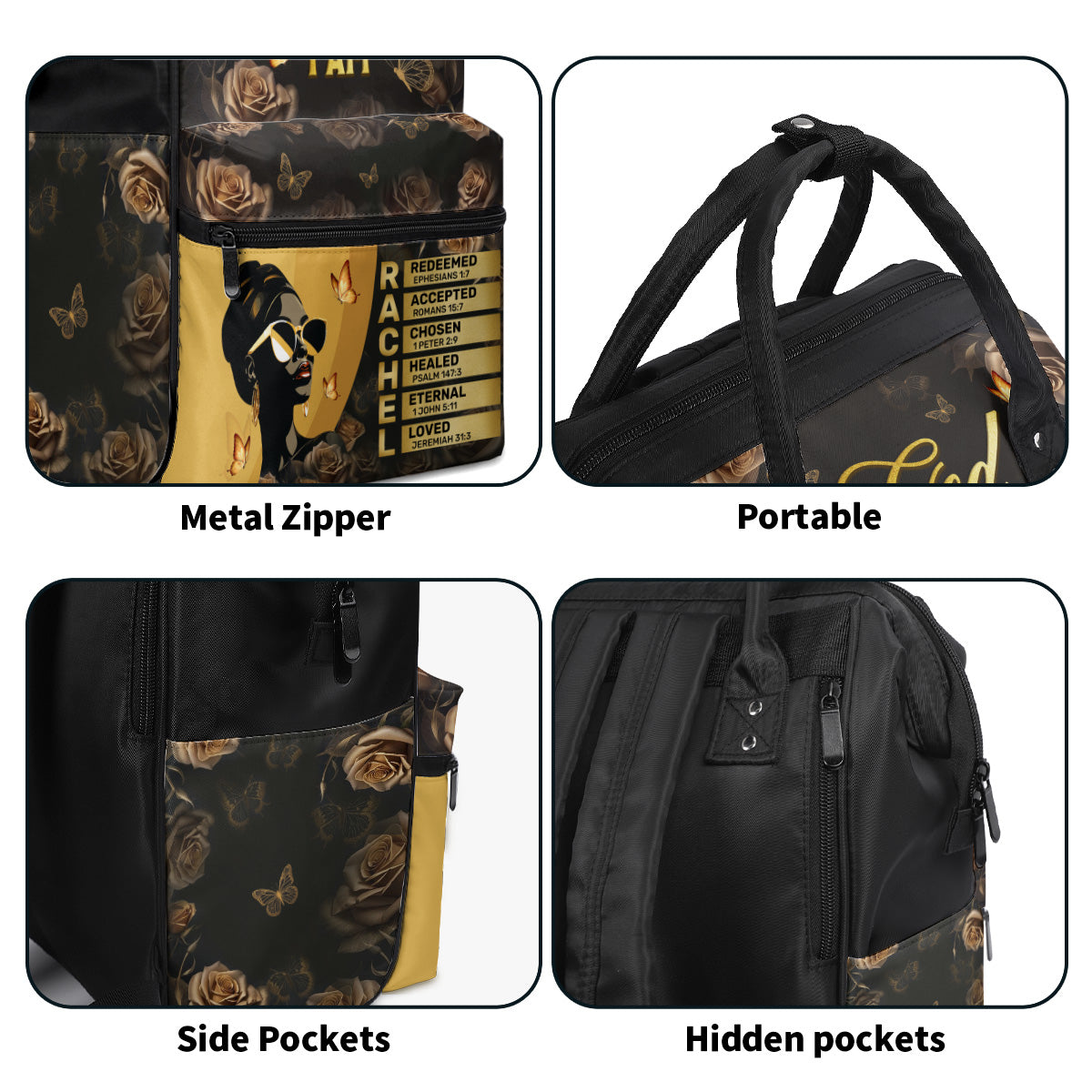 God Says I Am - Personalized Duckbilled Backpack