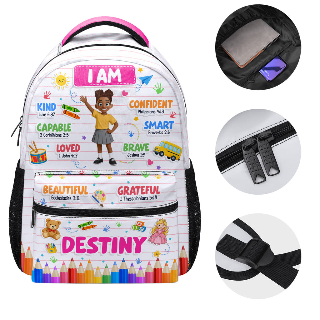 Kid Affirmations Back To School Gift For Kids - Personalized Backpack