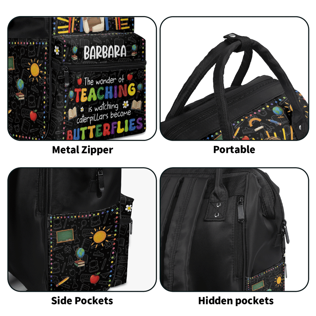 The Wonder Of Teaching - Personalized Duckbilled Backpack