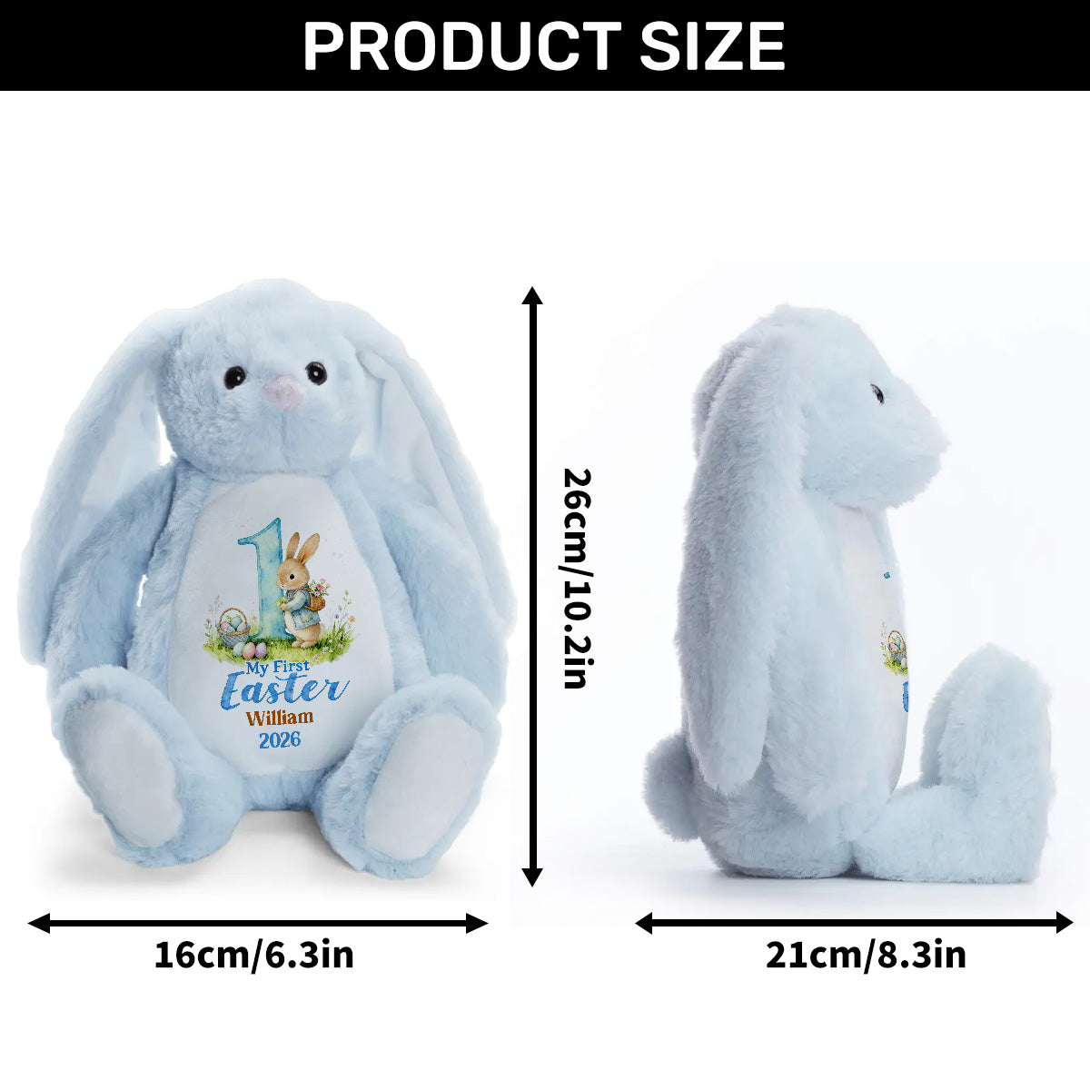 Baby's First Easter - Personalized Stuffed Bunny