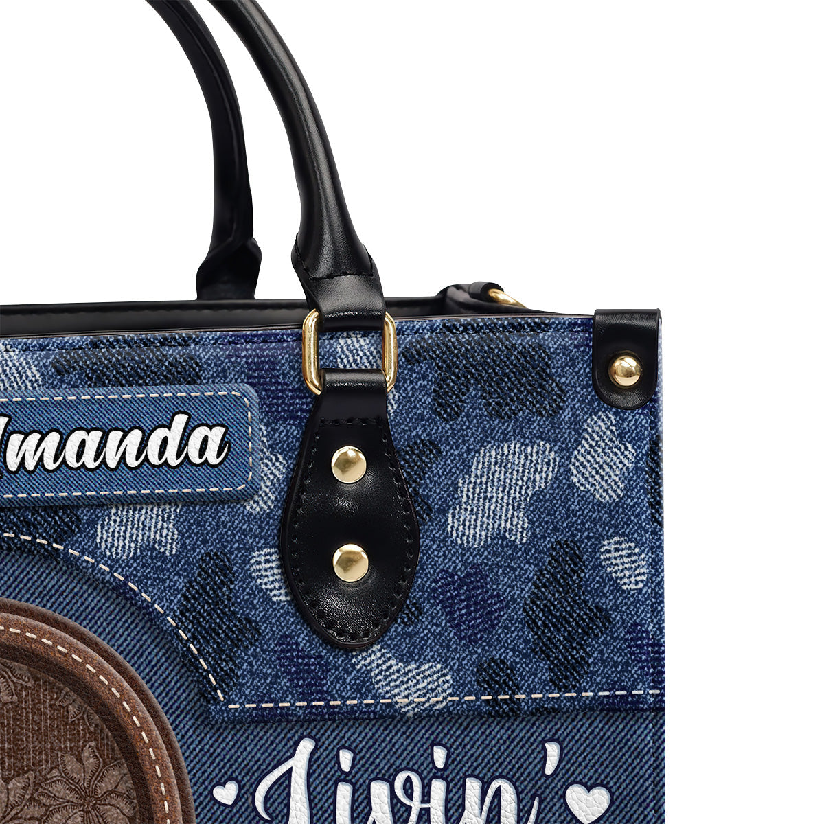 Livin' That Grandma's Life - Personalized Leather Handbag